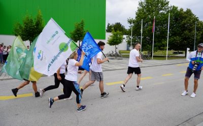 Slovenska bakla na poti od Raven na Koroškem do Tokia